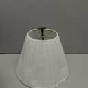 Aspen Creative 33026A, Transitional Pleated Empire Shape Spider Construction Lamp Shade in Rice White, 14" wide (7" x 14" x 11")