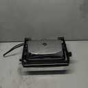 Hamilton Beach Panini Press Sandwich Maker & Electric Indoor Grill with Locking Lid, Opens Wide to Fit Any Thickness for Quesadillas, Burgers & More, Nonstick 8" x 10" Grids, Chrome (25460MNA)