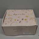 Birthday Gifts for Women, Get Well Soon Self Care Package Box, Sending Hug Baskets Thinking of You Inspirational Gift for New Mom Best Friend Birthday (Ivory)