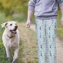 Mens Pajama Pants Soft Lightweight Lounge Sleep Pants, PJ Bottoms with Two Pockets (Blue, L)