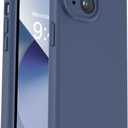Vooii Compatible with iPhone 13 Case, Liquid Silicone Upgrade [Camera Protection] [Soft Anti-Scratch Microfiber Lining] Shockproof Phone Case for iPhone 13 6.1 inch - Navy Blue