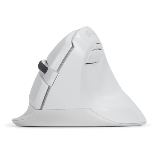 DELUX Wireless Ergonomic Mouse, Vertical Mouse for Small Hand, Silent Click Ergonomic Mouse, Up to 4000 DPI, 6 Buttons, BT 5.0/2.4G Dual Mode, for Carpal Tunnel, for Laptop/PC (M618MINI DB-White)