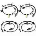 ABS Wheel Speed Sensor 4Pcs for Chevrolet Traverse 2009-2017 Buick Enclave 2008-2017 GMC Acadia 2007-2016 Saturn Outlook 2007-2010 3.6L V6 Replace ALS2039 ALS1754 Front Rear Left Right ABS Sensor