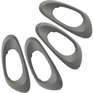 APPERFiT Interior Door Handle Bezel Trim Cover (4pcs) Compatible with Chevy Trailblazer 2002-2009 Replaces 25894591 25894592 25894585 25894586 (Gray)