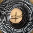 DRIPSTONE CAT 6 Direct Burial Bulk Ethernet Cable 500ft, Solid CCA (Black)