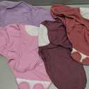 GLLQUEN BABY Girl Swaddles 0-3 Months - 4 Pack Baby Swaddles Sack for Newborn, Infant Sleep Sack, Easy Swaddling Wrap, Soft Color Gradient, Nursery Swaddle Blankets Essentials