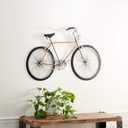 Deco 79 Metal Bike Wall Decor with Seat and Handles, 39" x 1" x 24", Black