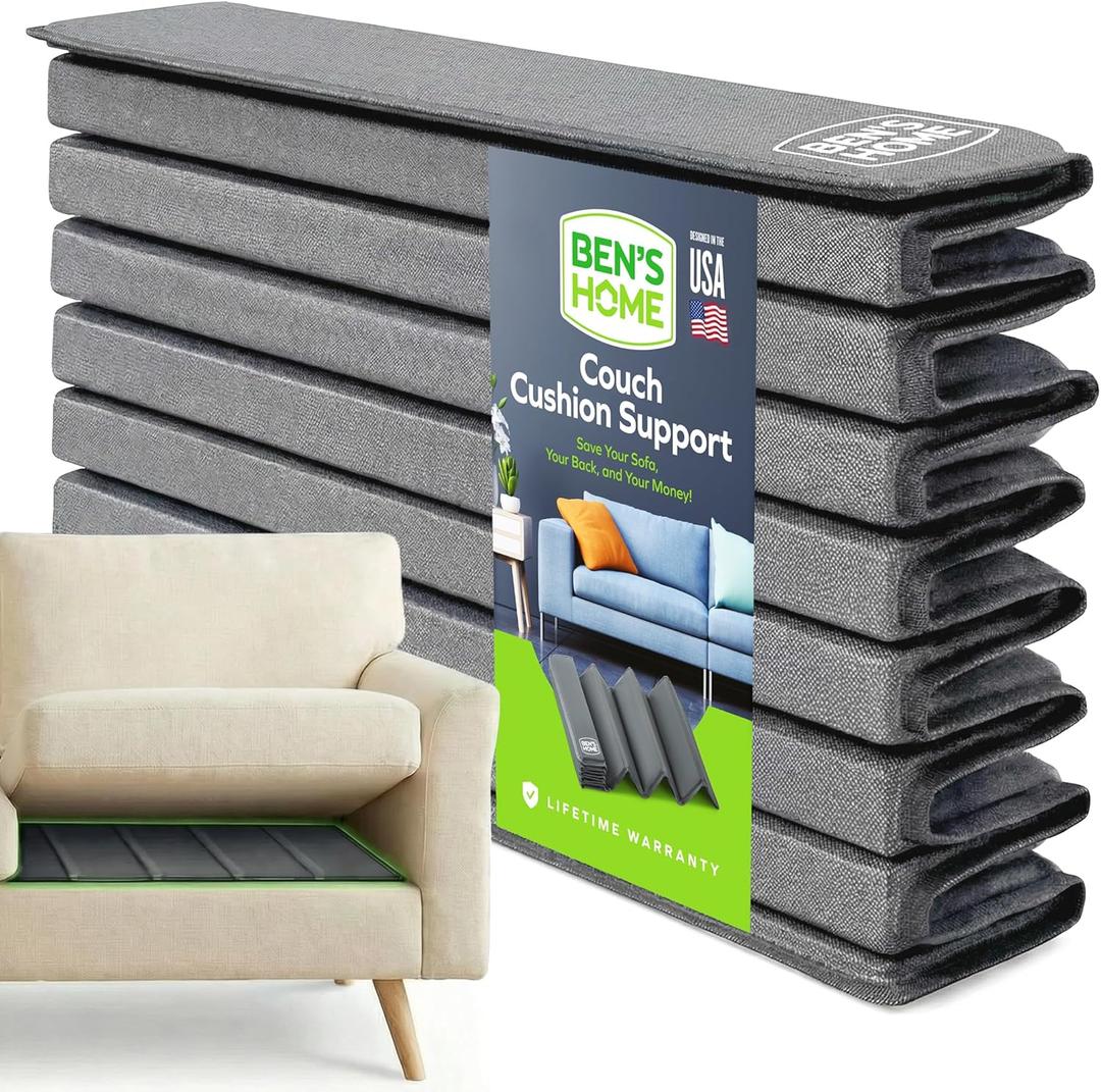 BEN'SHOME Heavy Duty Couch Cushion Support Board for Sagging Sofas | Fits 58"-67" x 19.7" Deep | Protects Your Back from Sinking Seats | 0.5" Solid Wood, 400 LBS, Anti-Slip, Lifetime Replacement