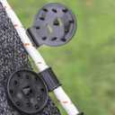 OULIGET Sunshade Net Fixing Clip,Round Shade Cloth Plastic Clips,Shade Fabric Clips Attachment,Shade Netting Fabric Accessories,20 Pieces.