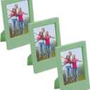 uxcell 3 Pcs Mini Picture Frames 2.4 x 3.5 Inch Rectangle Photo Frame, Avocado Green