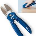 Zibra Open-It! All-In-One Multi Tool with Heavy-Duty Scissors, Box Cutter, Screwdriver, and Package Opener, Blue