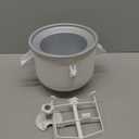 Ice Cream Attachment for KitchenAid Mixer, Ice Cream Bowl Compatible with 4.5Qt and 6QT Or Larger Stand Mixers KitchenAid Attachment, Frozen Yogurt & Sorbet Gelato Maker Attachment, 2 Qt With lid