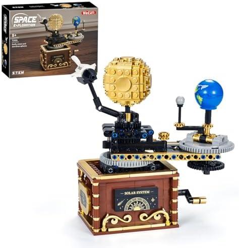 WINGIFT 501 Piece Solar System Building Sets, Rotatable Space Exploration Building Blocks Kit,STEM Science Astronomy Educational Toys,Christmas Birthday Gifts for Kids Boys Girls Ages 8-14
