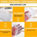 50 Pack 32oz Plastic Deli Food Storage Containers, Clear Soup Containers With Leakproof Lids, Meal Prep Containers, Microwave Dishwasher Freezer Safe