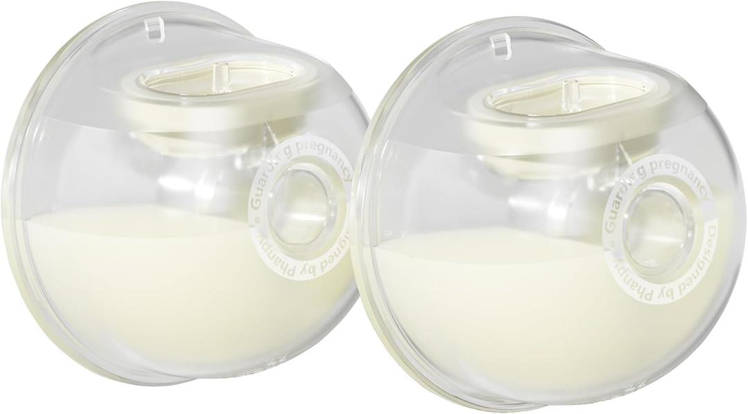 Phanpy Wearable Breast Pump Milk Collector Cup, New Cup Parts, Original Phanpy Breast Pump Replacement Accessories, 24 mm Flange and 20mm Insert Included, 15 oz / 420 ml, 2 Piece