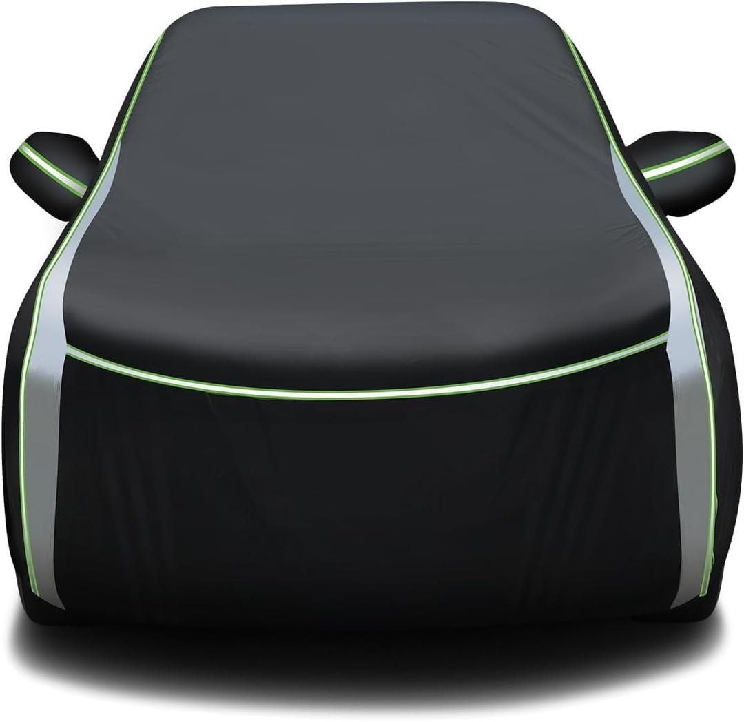 420d Car Cover Fits for Subaru CrossTrek 2013-2025 2026 All Weather Car Covers for CrossTrek Outdoor Waterproof Anti UV with Zipper & Reflective Safety Strips