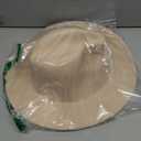 KUJUHA Wide Brim Fedora Two Tone Dress Hat, Cream & Red, Small-Medium
