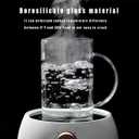 Glass Water Cup with Handle - 32 oz, Clear Mug with Lid and Straw Thick Transparent Mug for Coffee, Milk, Juice, Perfect for Office and Live at Home Use