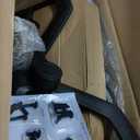 VECELO Mid-Back Swivel Ergonomic Office Chair with Adjustable Arms, Mesh Lumbar Support for Computer Task Work, Jet Black