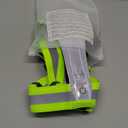 Zacro LED Reflective Vest Running Gear, 5 Lights Colors High Visibility Reflective Running Gear Rechargeable Light Up Running Vest for Walking Running Cycling, Adjustable for Men Women Kids (Bright Green)