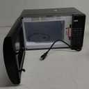 Emerson MW7302B Compact Countertop Microwave Oven with Touch Control, LED Display, 700W, 10 Power Levels, 6 Auto Menus, Glass Turntable and Child Safe Lock, 0.7 Cu., Ft. Black