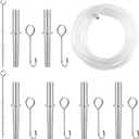 Maple Syrup Tapping Kit, 6 Stainless Steel Spiles with Hooks, 6M (19.69ft) PVC Tubing, 2 Spile Cleaning Brushes for Maple Tree Syrup Harvest
