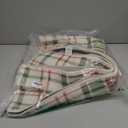 Muddy Mat® Plaid 3x5 Washable Area Rugs for Living Room, Bedroom & Dining Room – Modern Soft Low Pile Non Slip Carpet – Pet Friendly Waterproof Foldable Rugs for Home