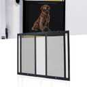 Aluminum RV Entry Screen Door Protector Grille for Dogs, Adjustable RV Screen Door Guard 20Inch High - Fits Door Widths 22" - 31.5", RV Door Camper Screen Door Grill, Black-20Inch High (20 Inch High)