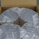 FOCUSLINE 100 Pack 12 oz Gold Rimmed Plastic Cups, 12 Ounce Clear Plastic Tumblers, Heavy-duty & Fancy Disposable Hard Cups with Gold Rim for Wedding