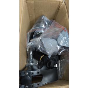 TABEKE Under Desk Pedal Exerciser, Fully Assembled Mini Exercise Bike for Leg and Arm Workouts, Foldable Desk Bike Peddler Machine for Seniors with Clear LCD Display & Adjustable Resistance