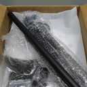 Salon Tray Cart Salon Rolling Tray, Tattoo Tray with Wheels Adjustable Height, Service Storage Tray Trolley for Beauty Clinic Spa (Black)