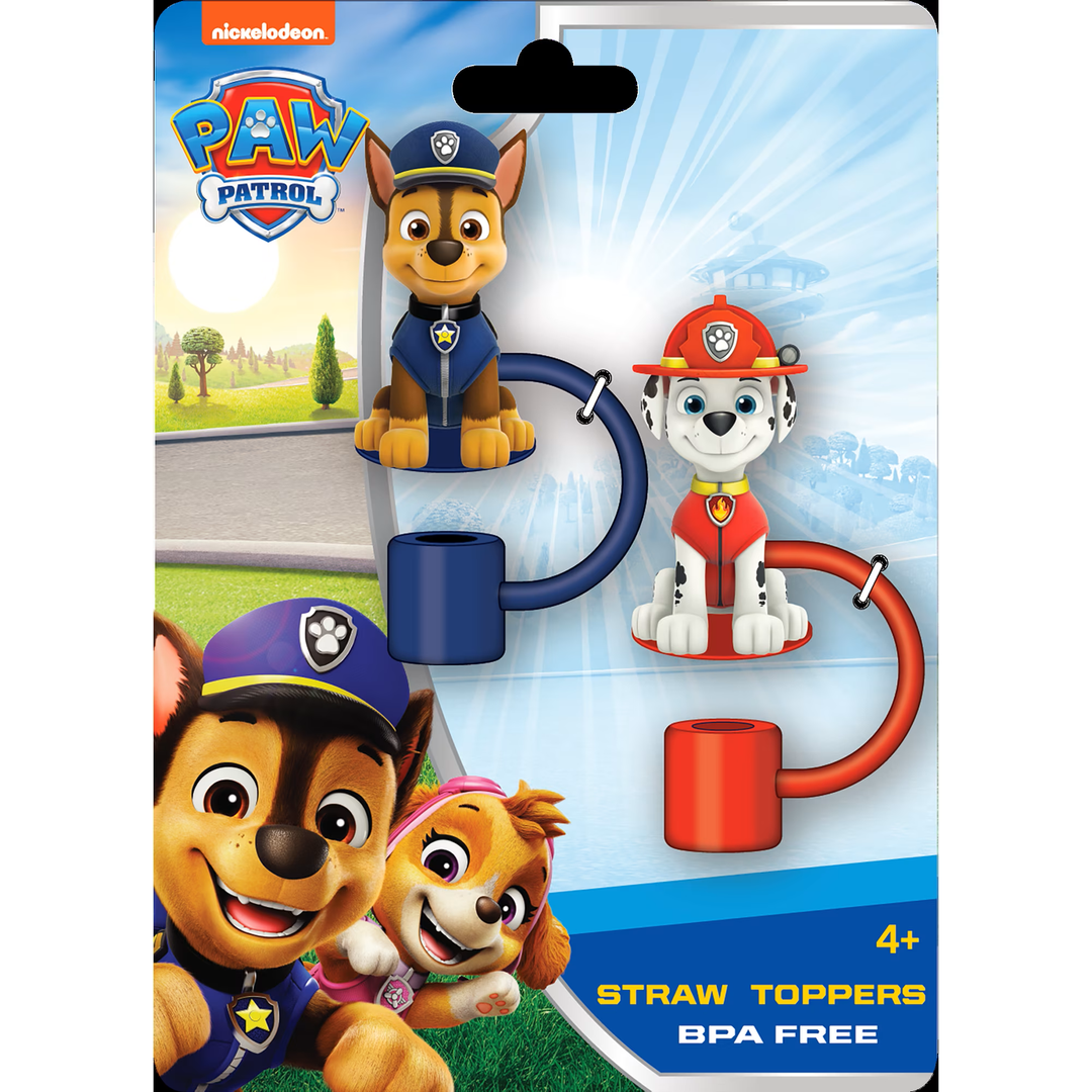 Paw patrol straw toppers 2 pieces