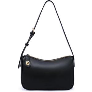 CHOLISS Shoulder Bag for Women, RFID Anti-Theft Crossbody Bags for Women, Vegan Leather Purse Handbags with Zipper Closure (Black)