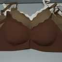 Womens Seamless T-Shirt Bras 3 Pack Wireless Comfy Jelly Bra, Full Coverage Bralette No Show Under Clothes (XX-Large)