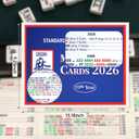 Foleto 4Pcs 2026 New mah-Jong Cards Guide Rules American Official Revision | Mahjong 2026 Mahjong Card - Large Print