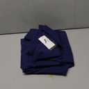 AprilBreeze Lite Medical Scrub Set with 9 Deep Pockets, 4-way Stretch Breathable V Neck Top, Yoga Waistband Jogger Pants (Navy, Large)