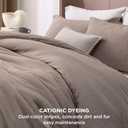 Bedsure Oversized Queen Comforter Set - Khaki Soft Bedding for All Seasons, Cationic Dyed Bed Set, 3 Pieces, 1 Oversized Queen Size Comforter (98"x98") and 2 Pillow Shams (20"x36"+2")