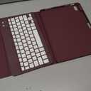 Harvopu Compatible for iPad Air 11 Inch/Air 5th 4th Generation Case with Keyboard - Folio Keyboard Cover with Pencil Holder for iPad Air 11-inch M3/M2 (2025/2024), Air 5/Air 4 (Mulberry)