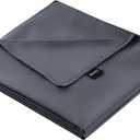 ZonLi Duvet Cover for Weighted Blanket (Grey, 48'' x 72''), Breathable Soft Duvet Cover Queen Size Removable Cooling Comforter Cover for All Season