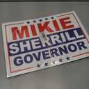 Mikie Sherrill Yard Sign  18"x12" Inch Yard Sign With H-Stake | Double-Sided Corrugated Plastic Outdoor Lawn Sign | Campaign Signs for New Jersey Governor