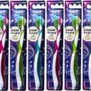 Oral-B Pro-Health Junior CrossAction Galaxy Toothbrush, Ages 6+, Soft - Pack of 6 (1 Count (Pack of 6), Blue,green,pink,purple)