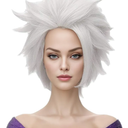 Morvally Undersea Witch Costume Wig for Women Short Silver Grey Cosplay Wig Anime Layered Synthetic Hair Halloween Wigs for Adults