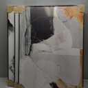 Canvas Wall Art Aesthetic Abstract Graffiti Large 32" X 24" Set of 3 Minimalist Wall Decor Modern Nature Art Posters Prints Frame Wall Art For Living Room Bedroom Bathroom Kitchen Office (Blue)