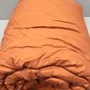 ROSGONIA Queen Comforter Set Burnt Orange, 3pcs (1 Boho Terracotta Comforter & 2 Pillowcases), Lightweight Fall Bedding Rust Blanket All Season Quilt, Queen Comforter 90"x90"
