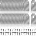 2 x Replacement Blades for Segway Navimow i105N, i108N, i110N, H500N, H800N, H1500N, H3000N, Stainless Steel Robotic Lawn Mower Blades 36pcs Silver