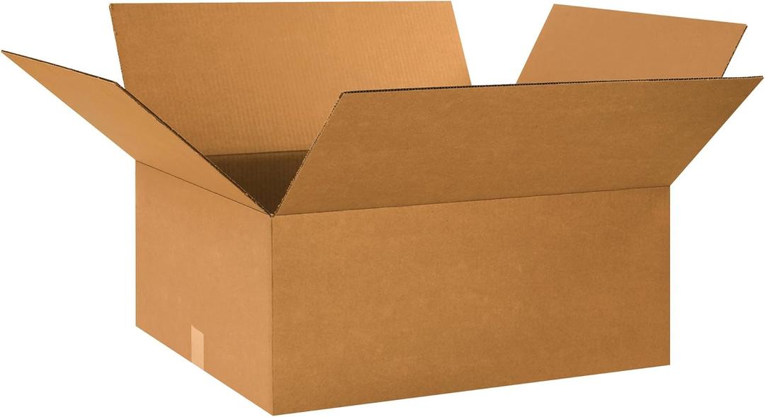 PARTNERS BRAND 24x20x10 Corrugated Boxes, Large, 24L x 20W x 10H, Pack of 10 | Shipping, Packaging, Moving, Storage Box for Home or Business, Strong Wholesale Bulk Boxes