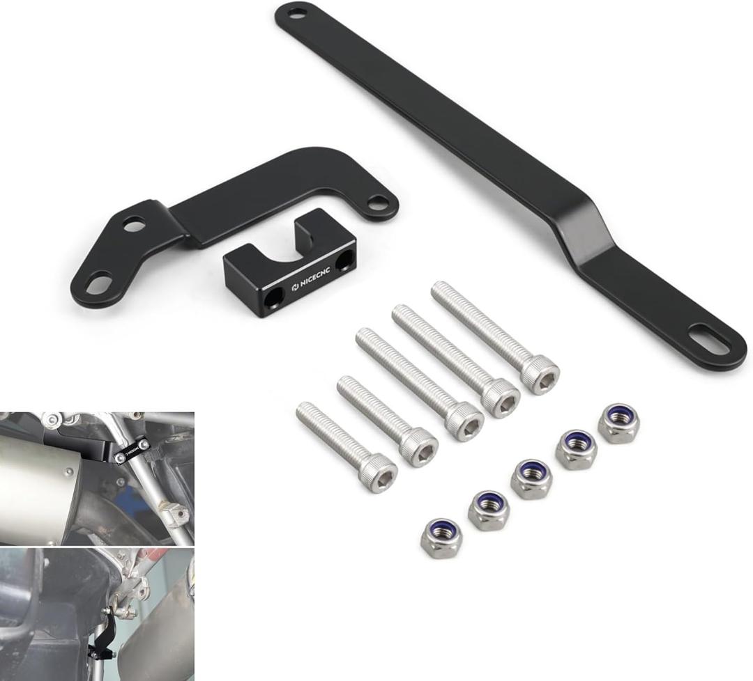 NICECNC Black Rear Subframe Support Arm Compatible with Honda XR650L 1993-2024,Aluminum CNC-machined