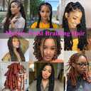 Marley Twist Braiding Hair 24 Inch 8 Packs, Natural Kinky Texture, Easy to Separate, Tangle Resistant, Low Shedding, Soft Lightweight Marley Hair for Twist and Protective Styles (33/27)