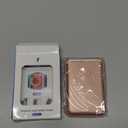 KRTALS Stronger Magnetic RFID Leather Mag-Safe Card Holder for iPhone 17 Series, Mag-Safe Accessories Stick on Series of iPhone 17/16/15/14/13/12 and Pro/Promax, Rose Gold