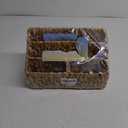 Natural Farmhouse Desk Organizers and Storage, Large Countertop Mail Holder, Tabletop Organizer (Water Hyacinth)